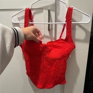 ReoRia Scarlet Lace Bustier